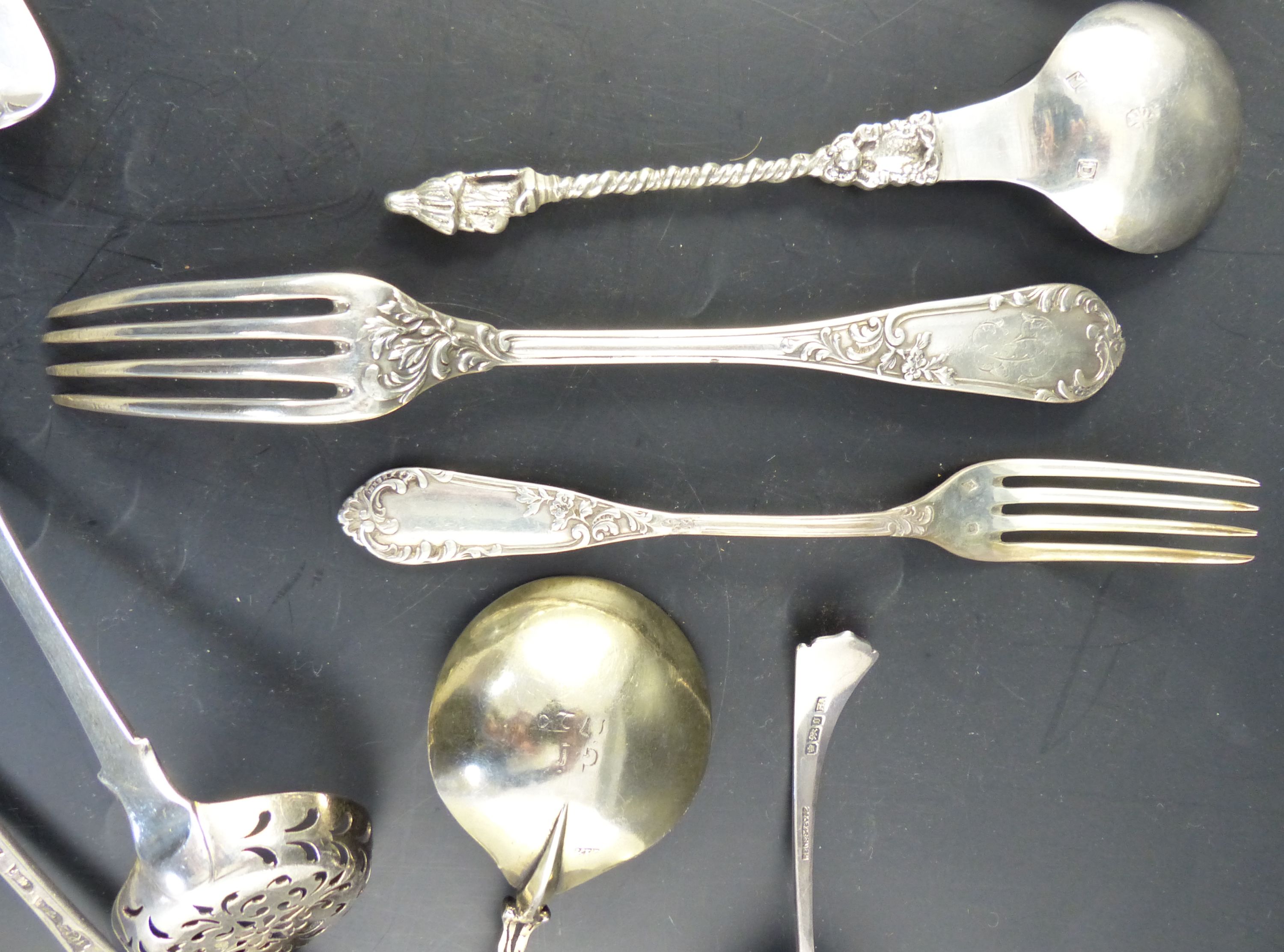 A small collection flatware